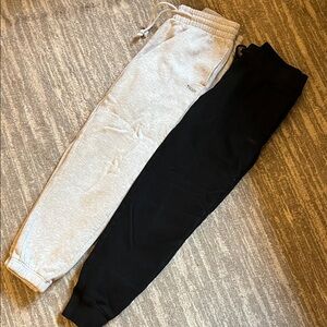 Women’s TNA Black and Gray Jogger Pants Bundle